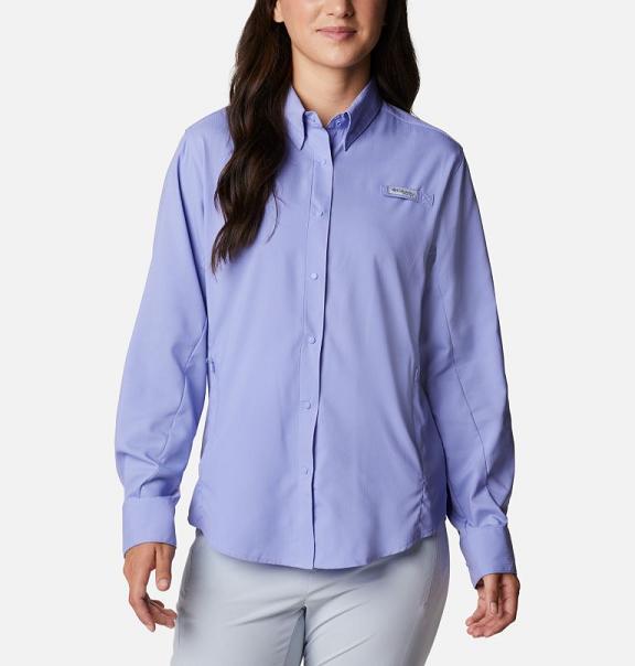 Columbia PFG Tamiami II Shirts Blue For Women's NZ15643 New Zealand